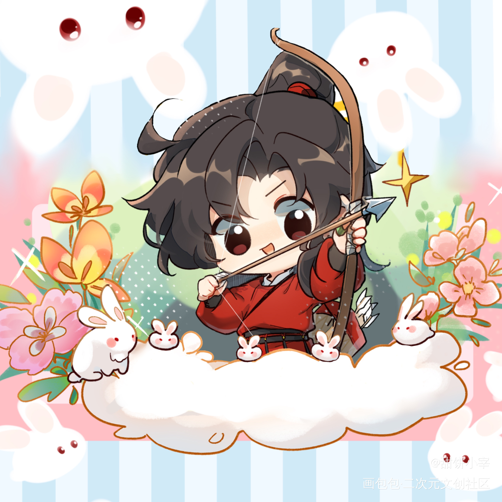 授权展示_魔道祖师忘羡魏无羡Q版绘画作品