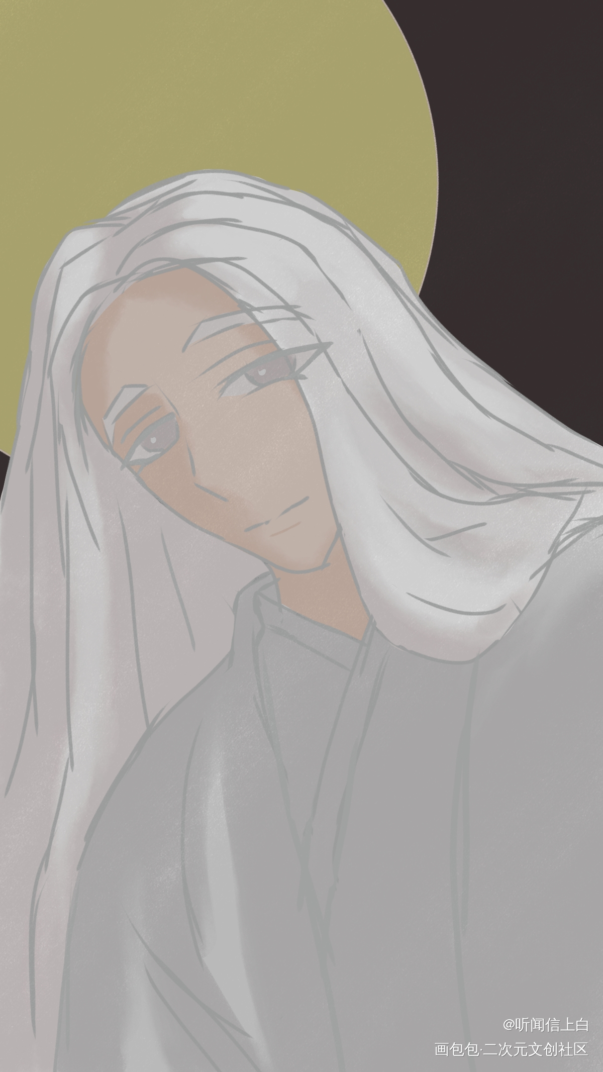 |｡･㉨･)っ♡_板绘涂绘画作品