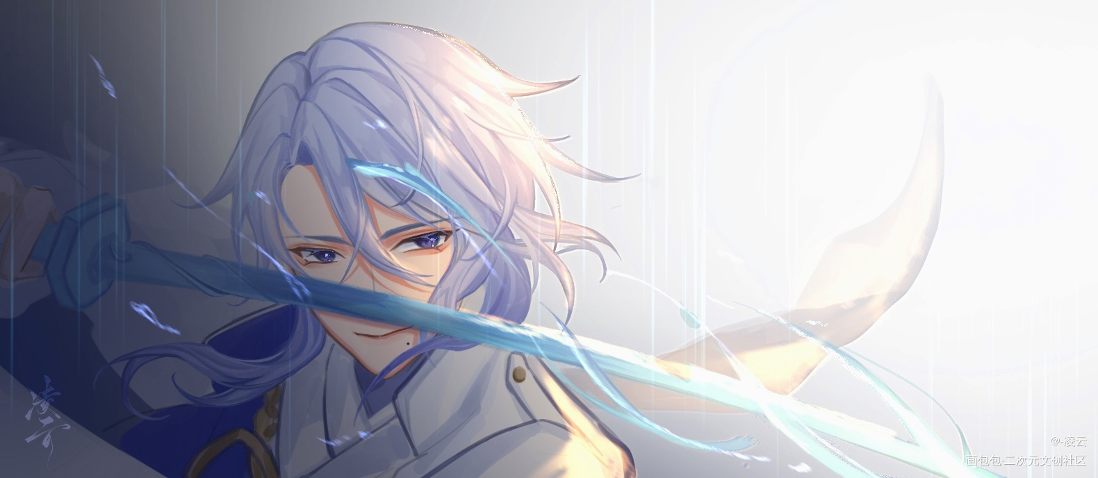 家主大人_原神摸鱼页神里绫人绘画作品