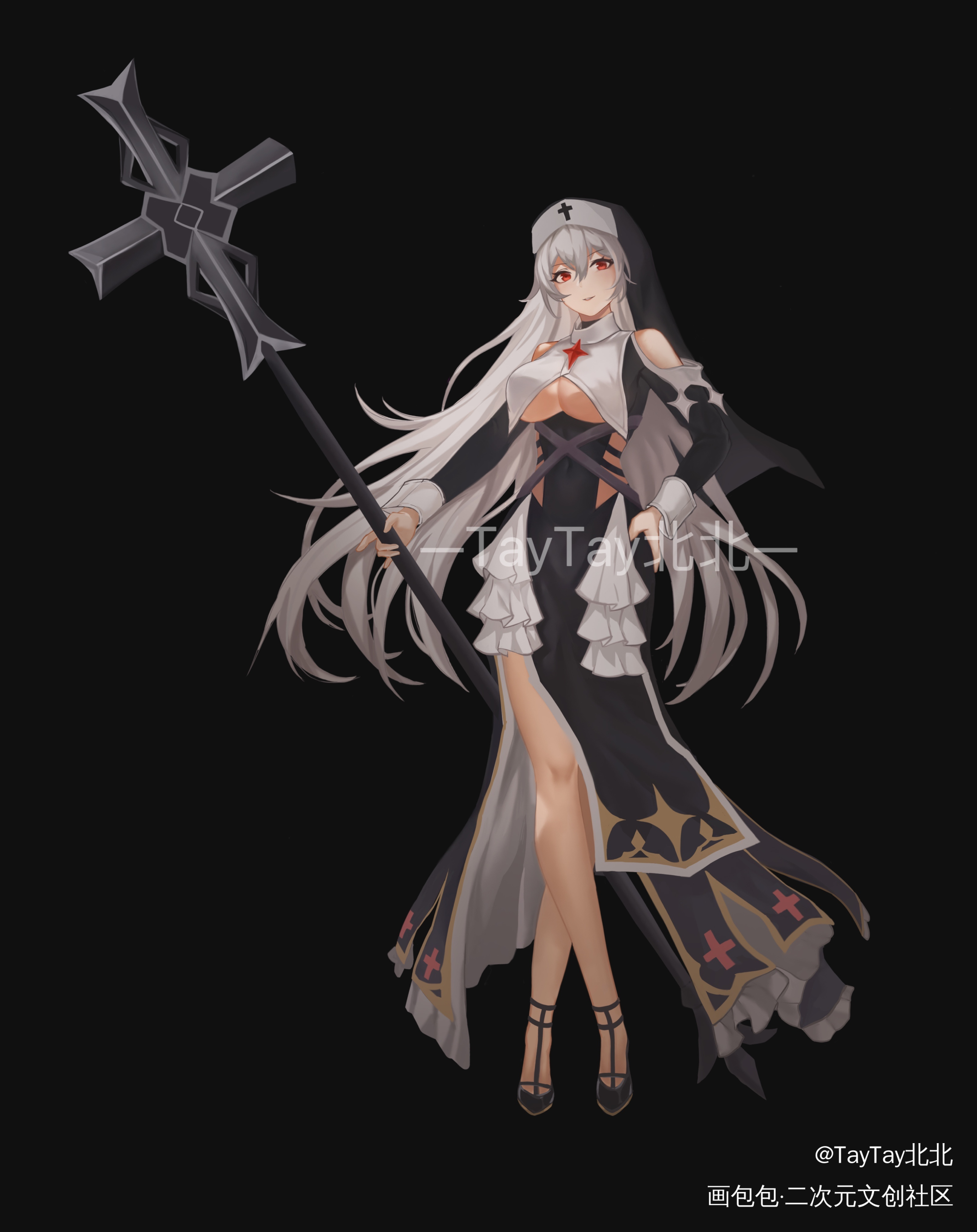 修女人设_出设人设约稿绘画oc绘画作品