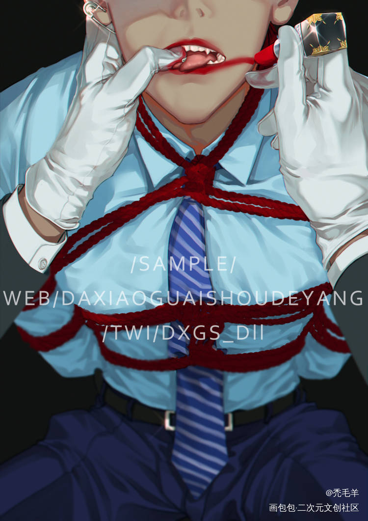 试色_板绘涂私设oc绘画作品
