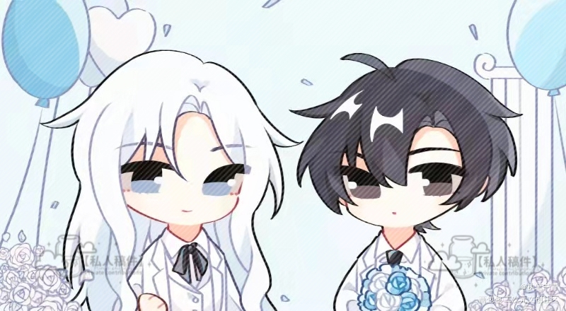 婚礼的丘丘人_我在惊悚游戏里封神绘画作品