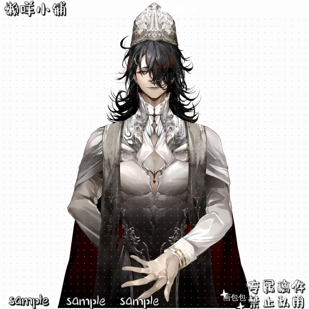 “黑教皇的赞歌”_我要上首推voxakuma绘画作品