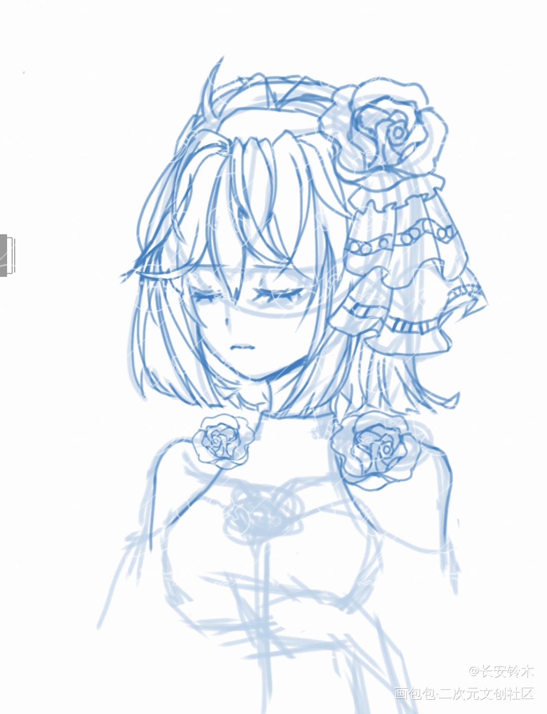 发发女儿_摸鱼页绘画作品