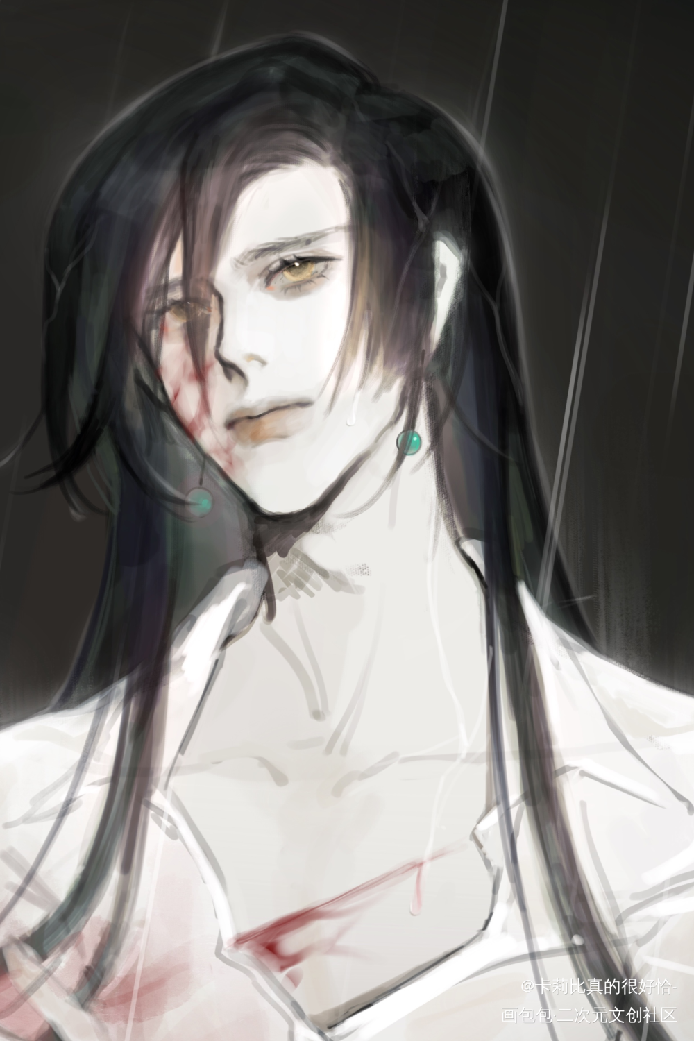 🌧️_顾司清oc绘画作品
