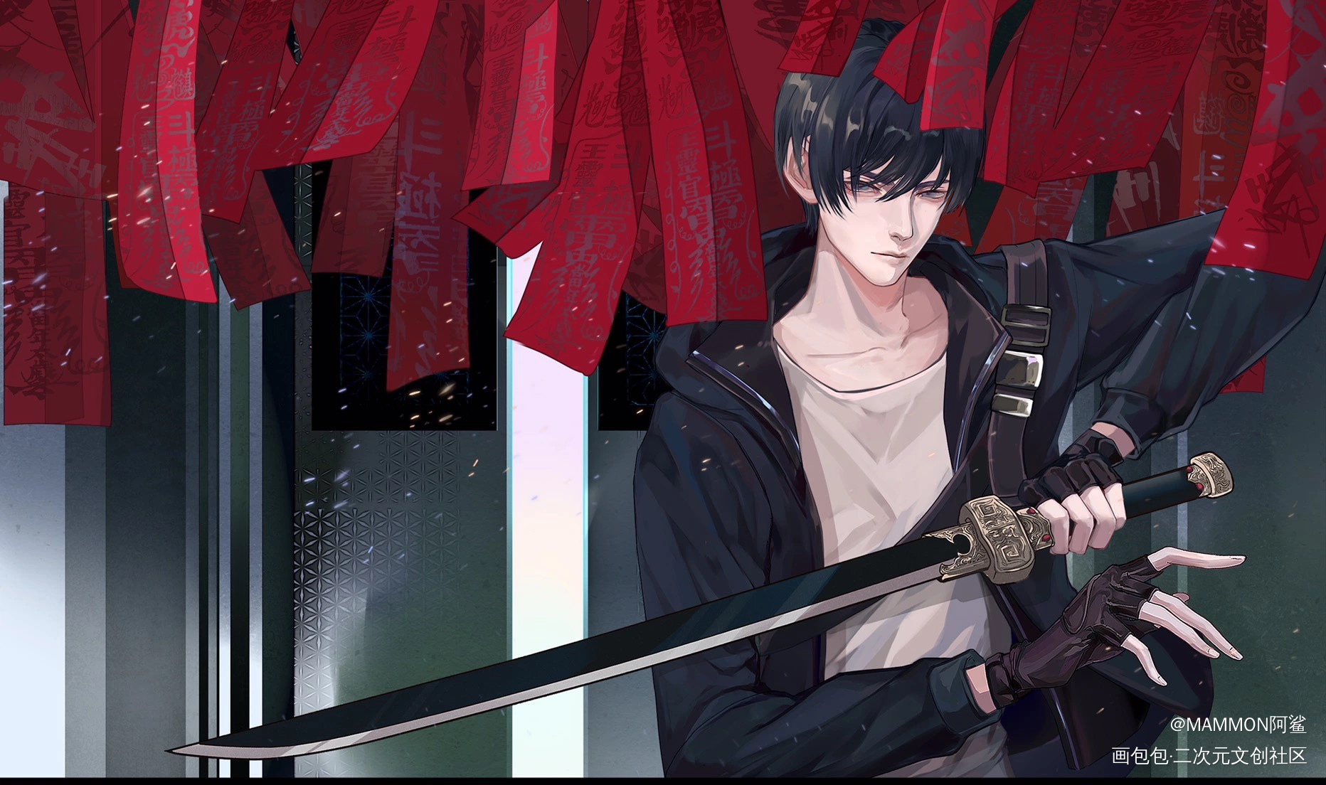 张起灵_盗墓笔记张起灵绘画作品