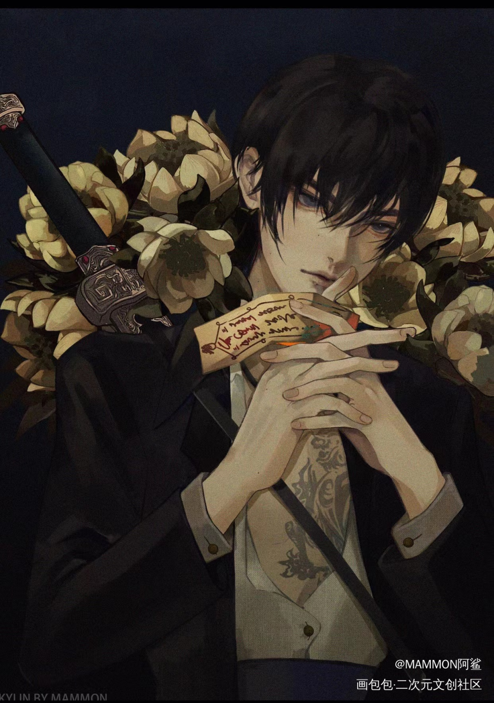道士_盗墓笔记张起灵绘画作品