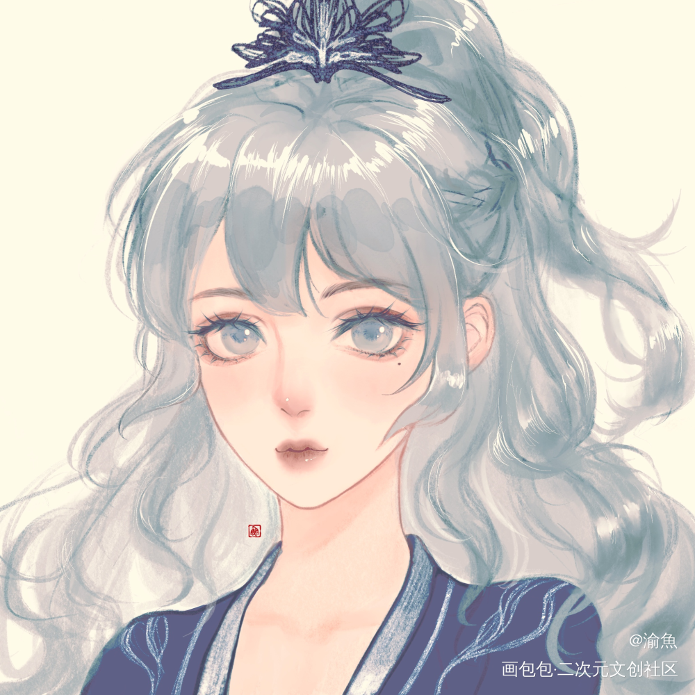 被深井冰白嫖怪挂了的无偿头像_古风半厚涂无偿头像别人家oc原创头像无偿摸鱼板绘绘画oc绘画作品