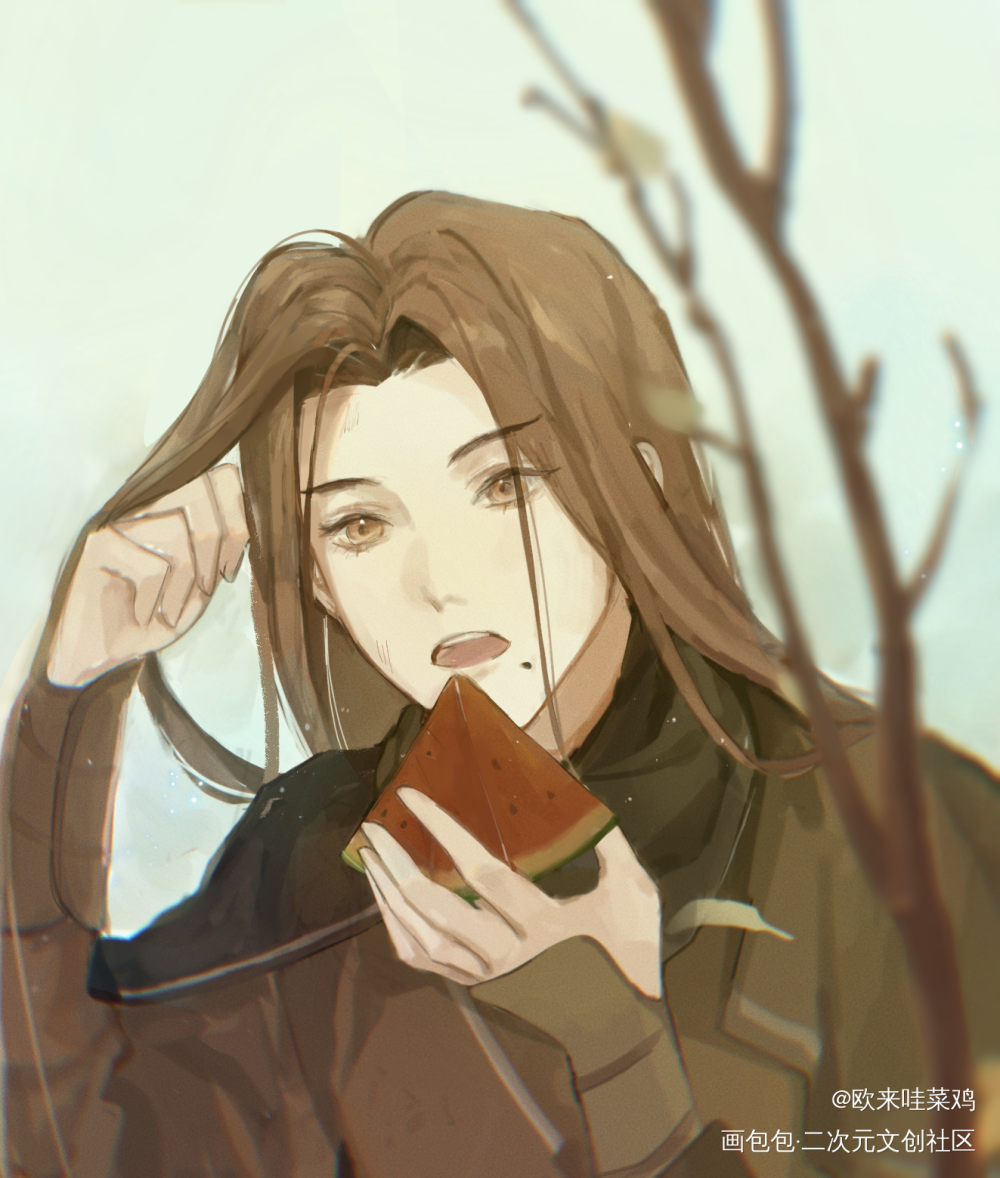 无情葬月_金光布袋戏古风绘画作品