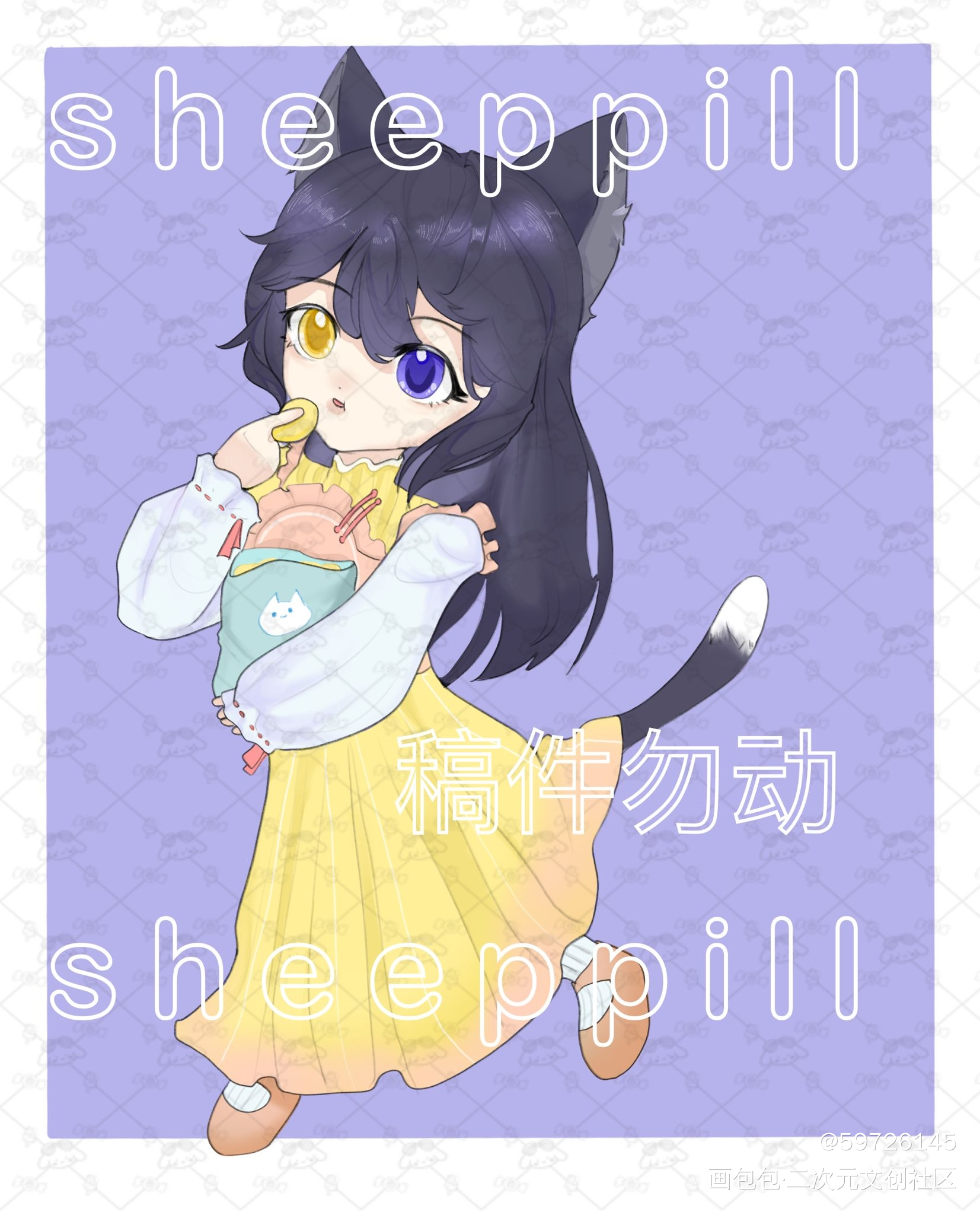 【黑猫性转！注意避雷！】_板绘涂黑猫大少爷核邪铀碍绘画作品