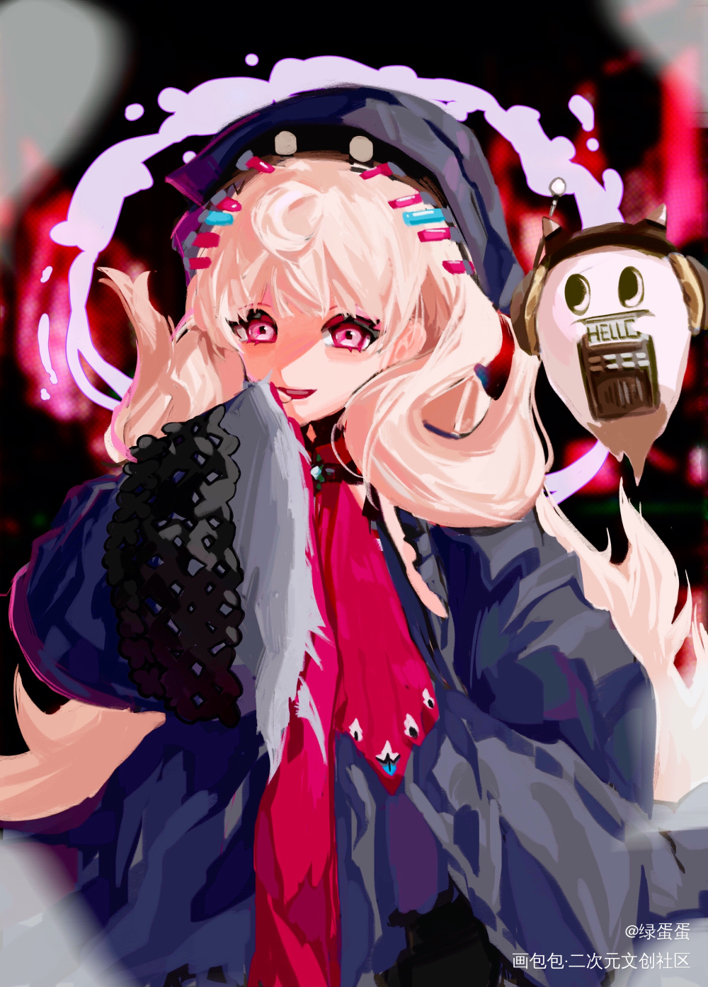 reimu宝贝🥰_板绘涂reimunijisanjienVtuber摸鱼绘画作品
