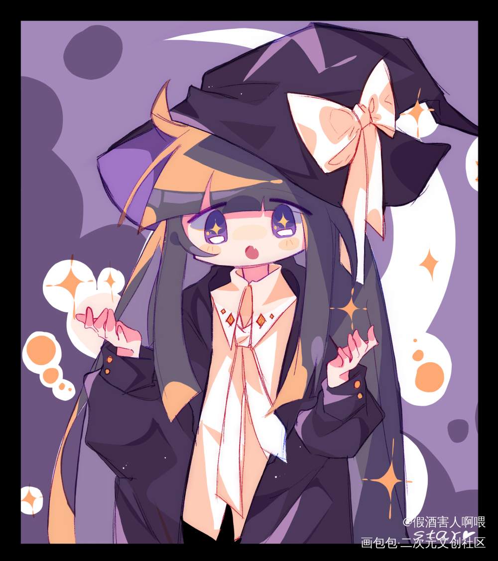 小女巫_我在惊悚游戏里封神绘画作品