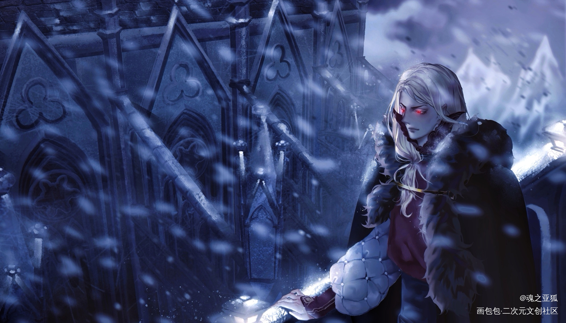 Vampire_板绘绘画oc绘画作品