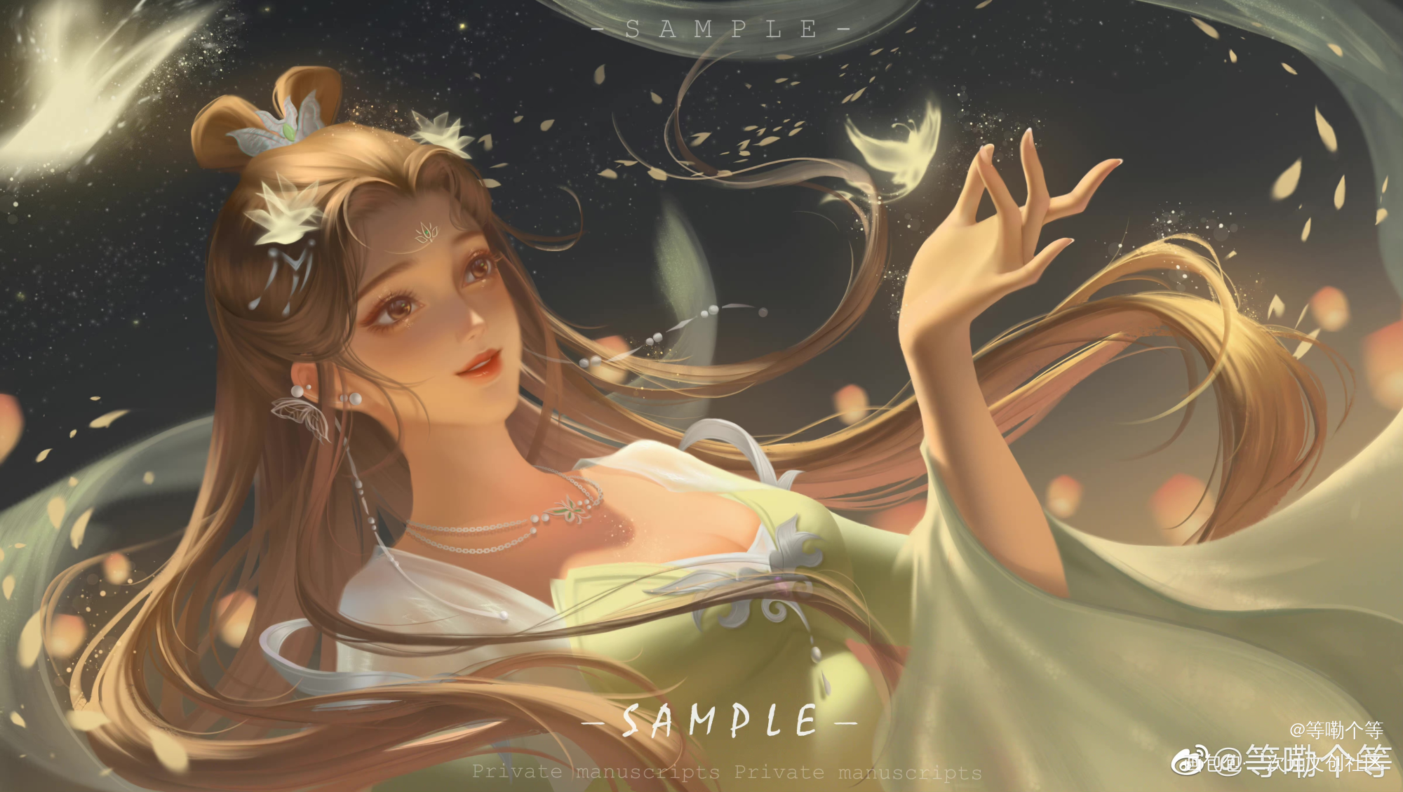 一张小碧瑶～_厚涂头像碧瑶约稿诛仙绘画作品