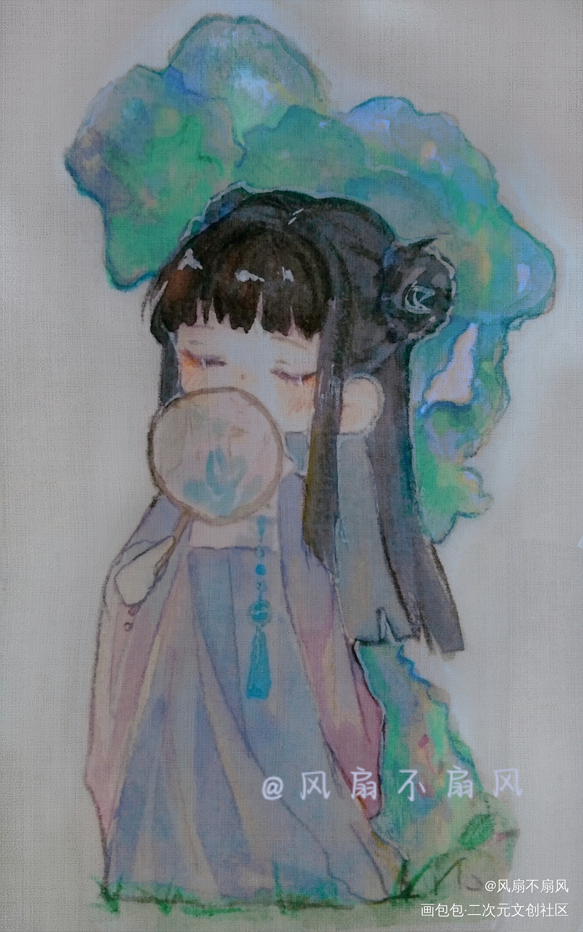 继续搬搬之前的画_魔道祖师江厌离绘画作品
