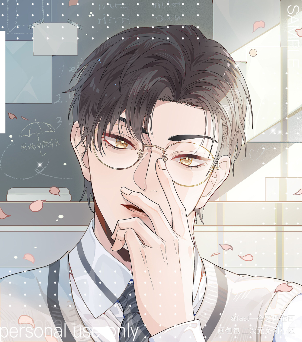顾天仙～_针锋对决188男团原顾顾青裴水千丞绘画作品