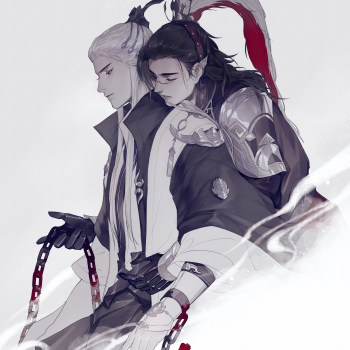 豢雪_剑网3策羊天策纯阳同人绘画作品