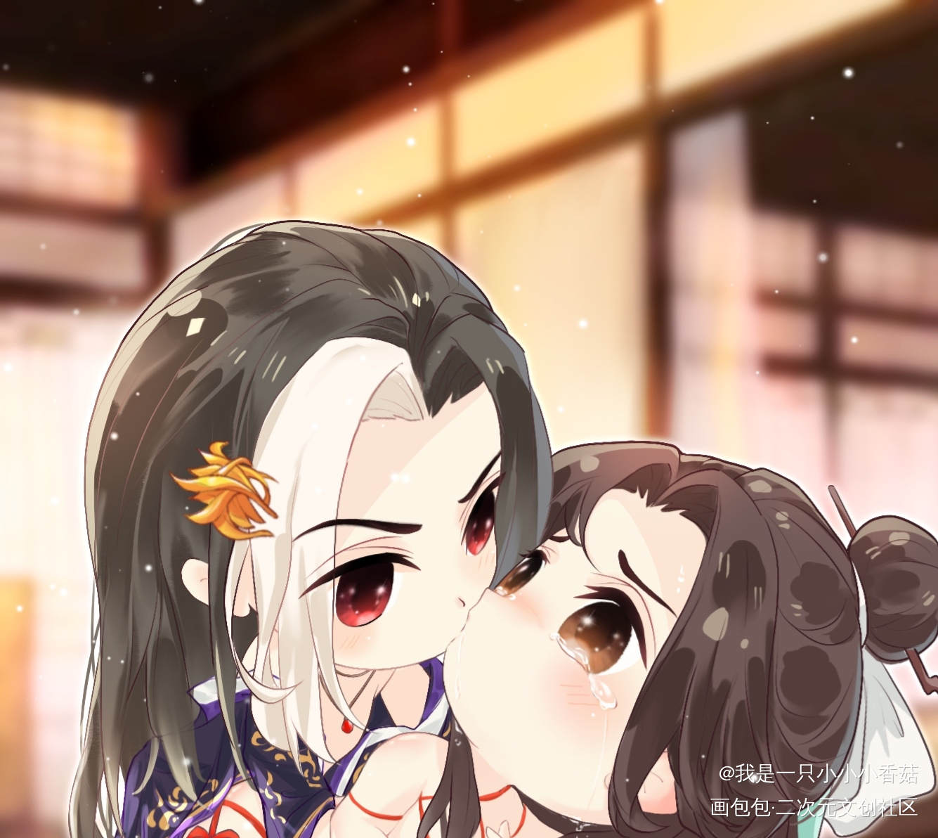 丘丘飞切（图二图三）_晏沈绘画作品