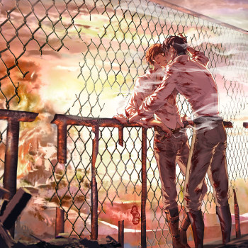 【全球高考】他们在警告声中接吻_全球高考究惑绘画作品