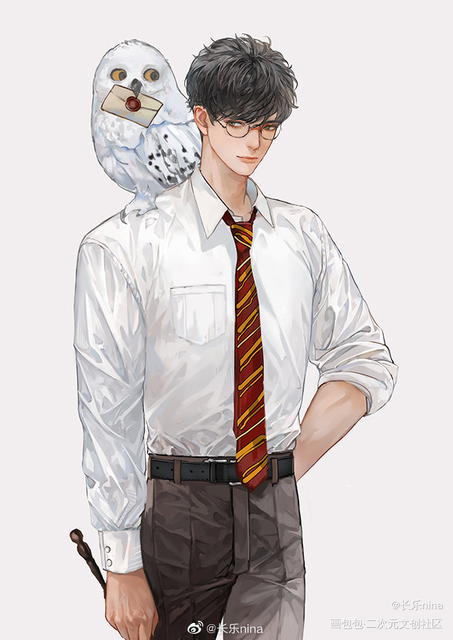 摸个鱼～_哈利波特同人绘画作品