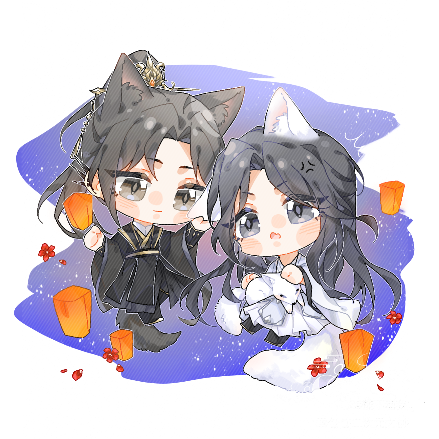 rua耳朵（暄雪）_不见上仙三百年萧复暄乌行雪木苏里绘画作品