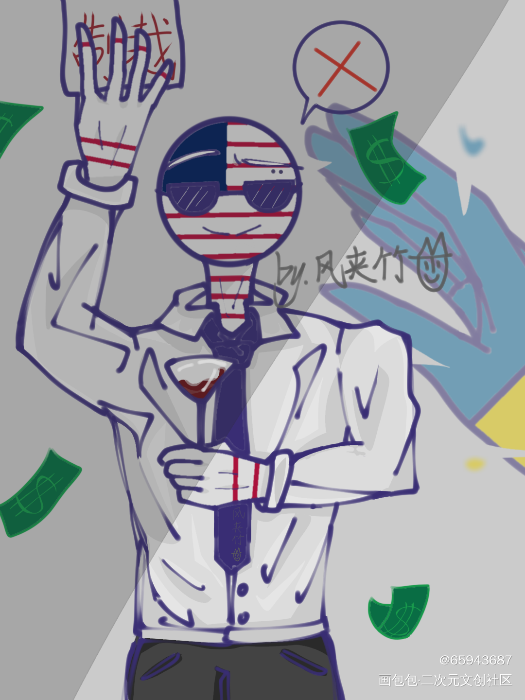 时政_摸鱼页ch时政美丽卡绘画作品