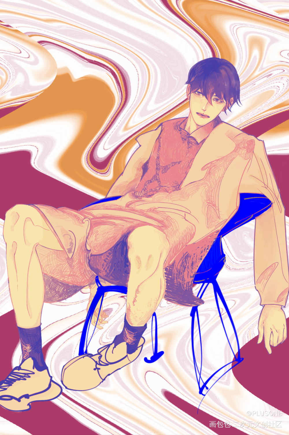 试个水/李玉/188_188男团李简李玉板绘涂绘画作品