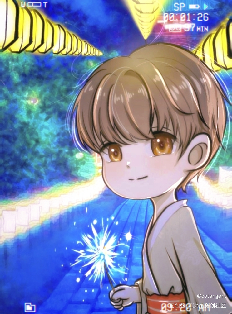 灯火阑珊_娘娘腔188男团群秀绘画作品