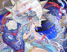 阴阳师 缚骨清姬（附过程图）_绘画作品