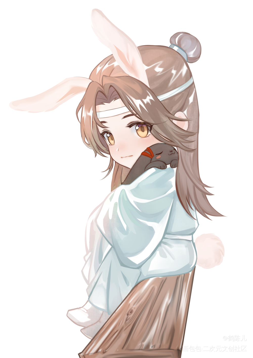 小叽抱🐰_魔道祖师绘画作品