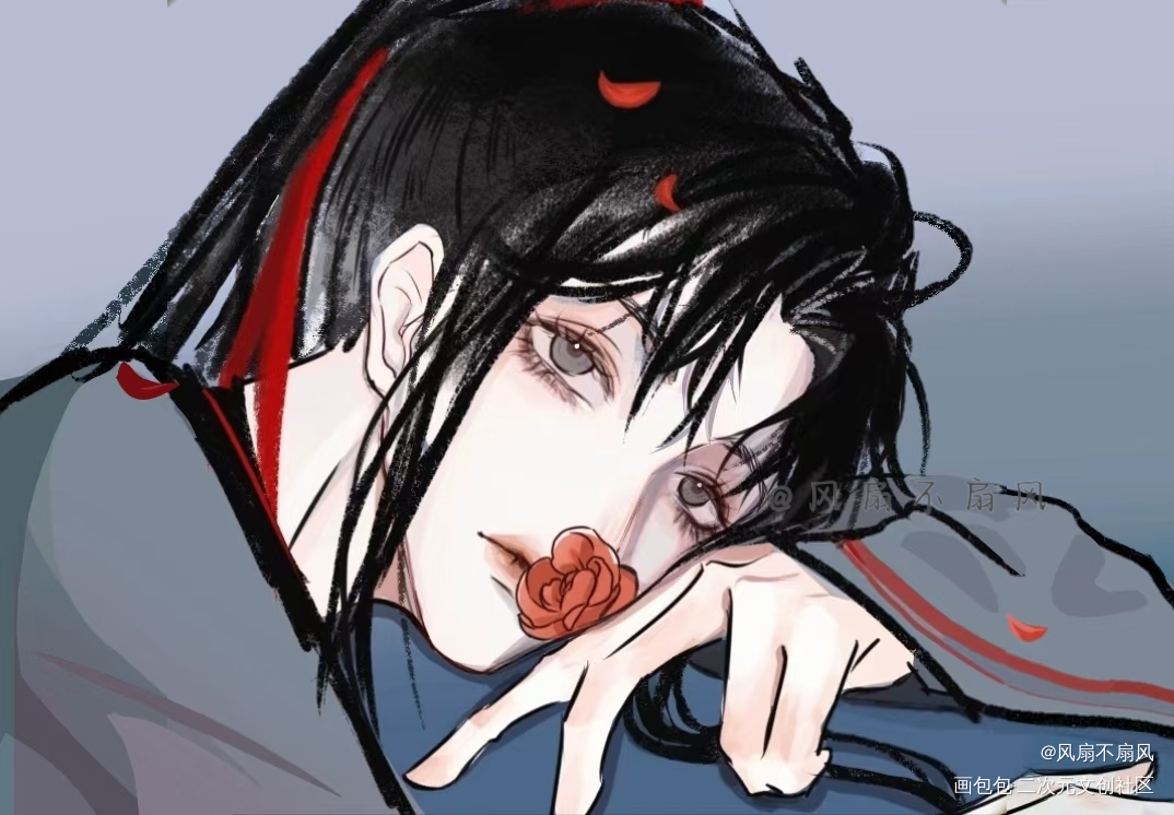 继续搬之前画的画_魔道祖师魏婴魏无羡绘画作品