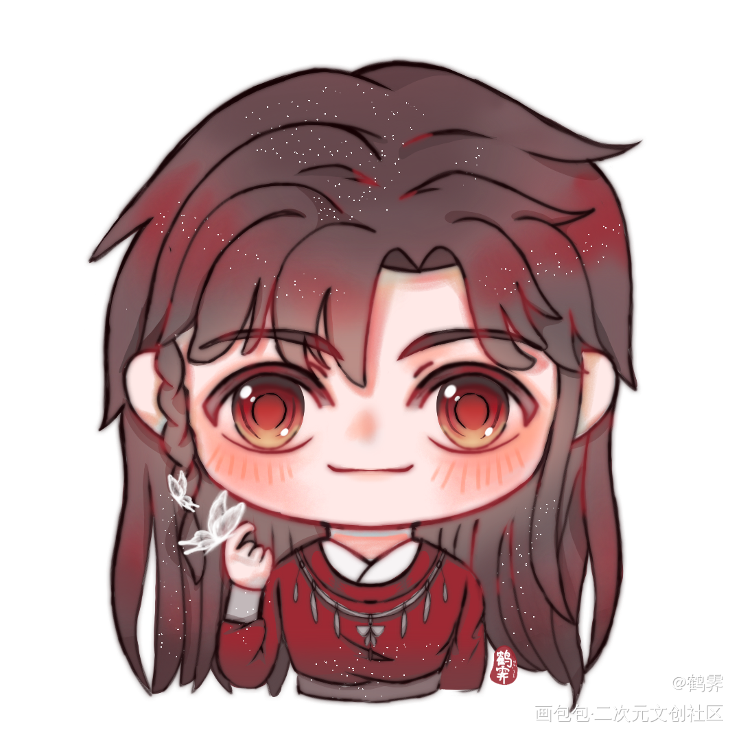 摸只花花_天官赐福天官赐福动画花城Q版指绘绘画作品