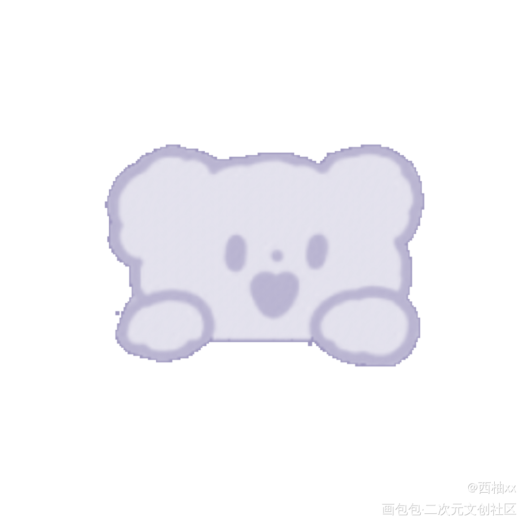 小熊_手绘绘画作品