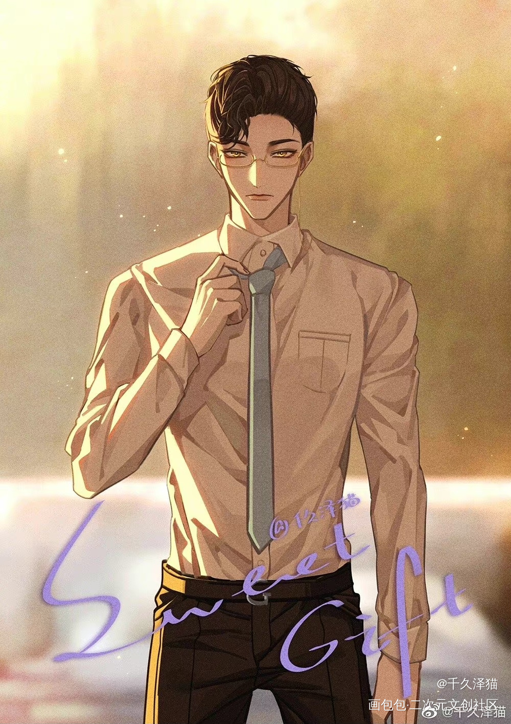 新人求关注·针锋对决gift1_针锋对决188男团原顾顾青裴原炀板绘涂绘画作品