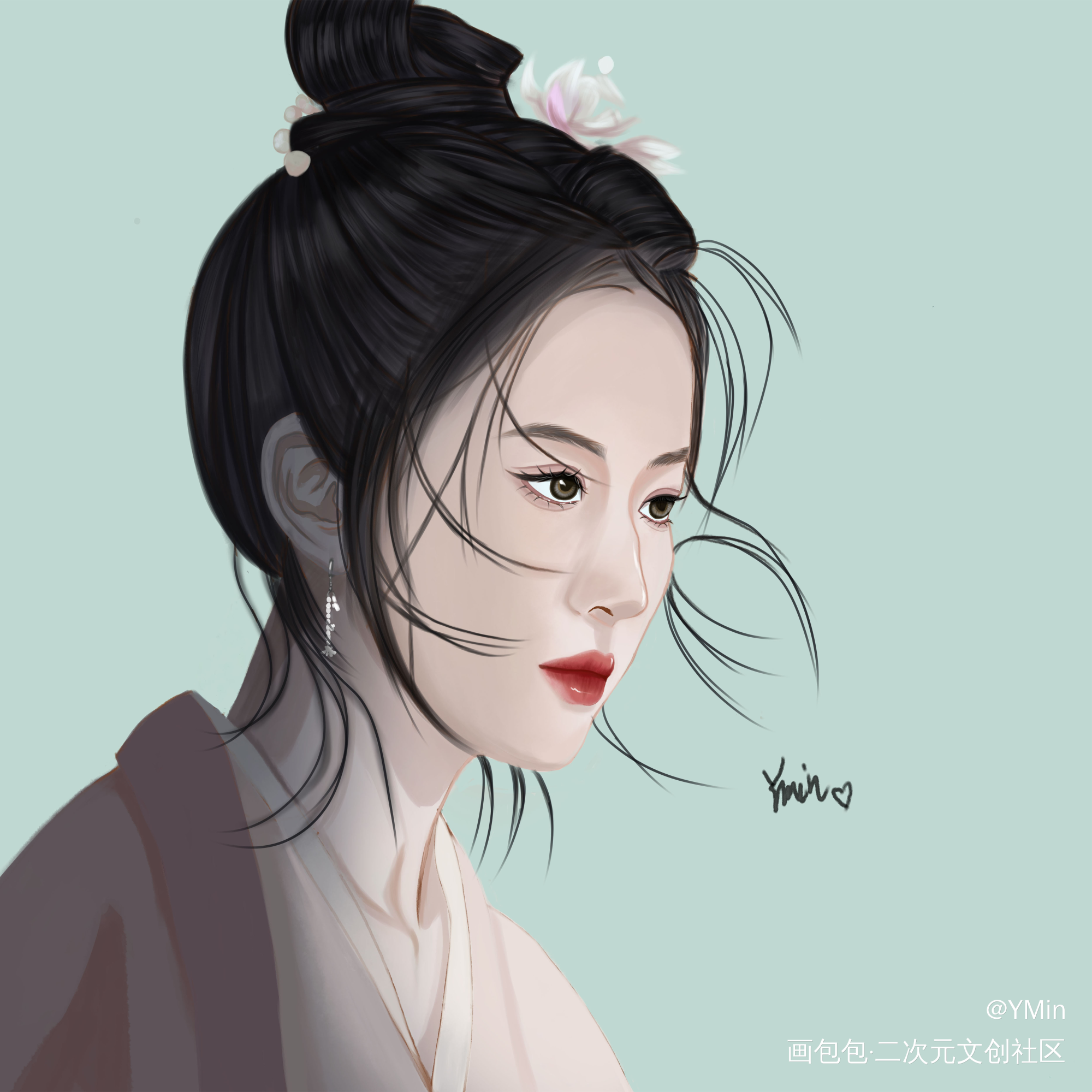 尽力局_板绘涂伪厚涂平涂头像约稿绘画作品