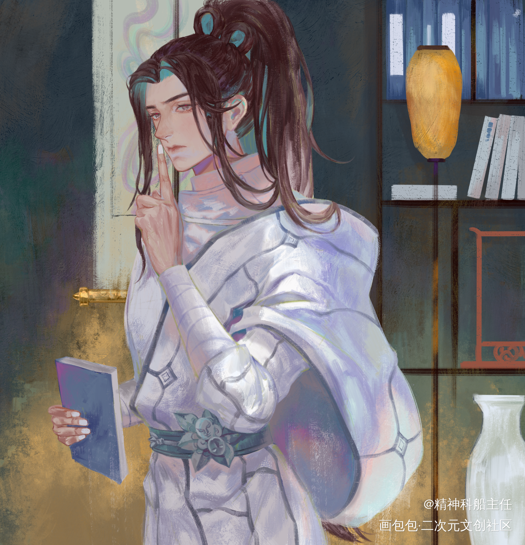 嘘——_古风明不详天之下绘画绘画作品