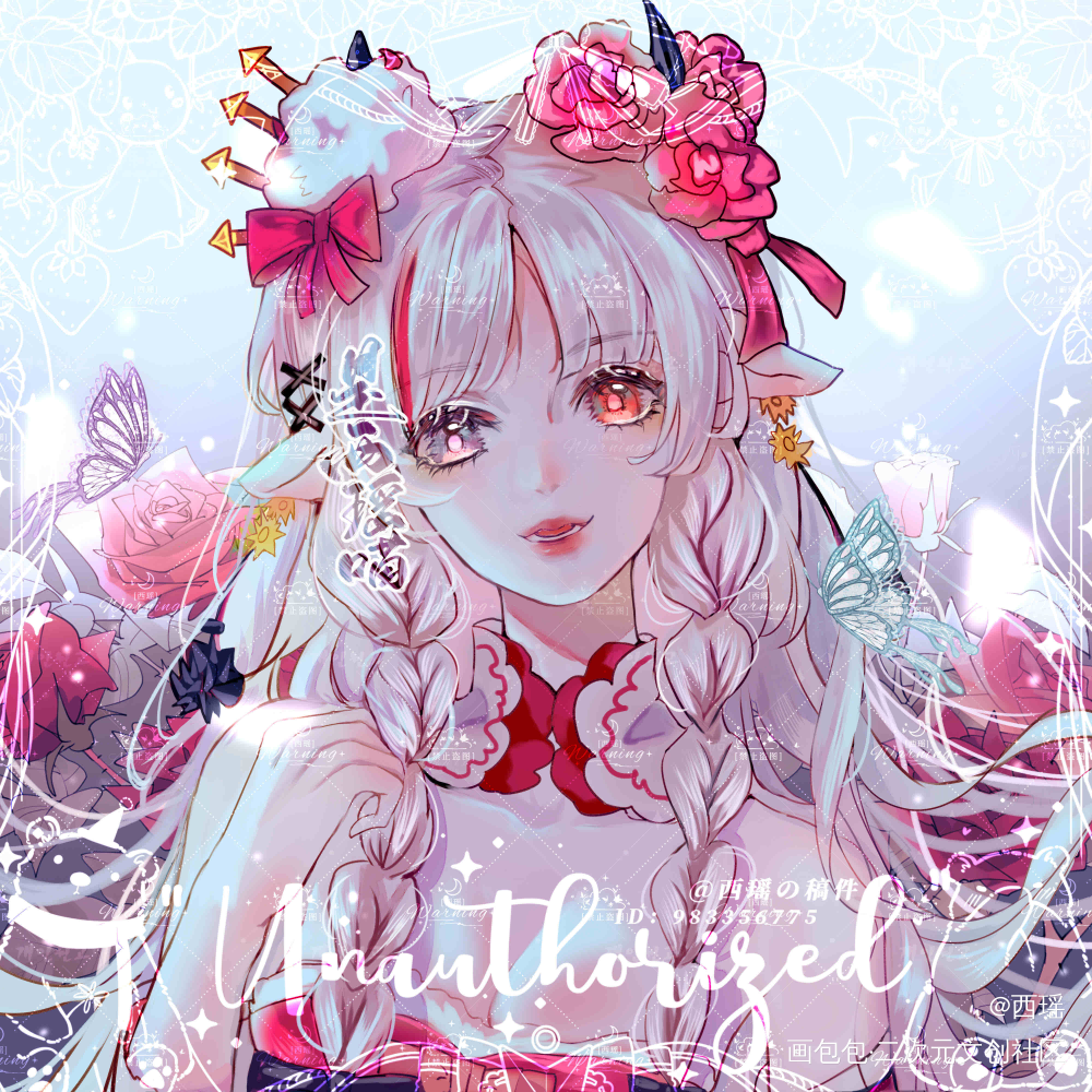 oc胸像   绵羊羊🐑_板绘涂古风头像别人家oc原创插画原创头像板绘绘画原创oc绘画作品