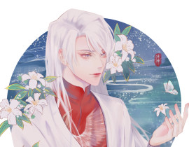 李白丨六月雪_绘画作品