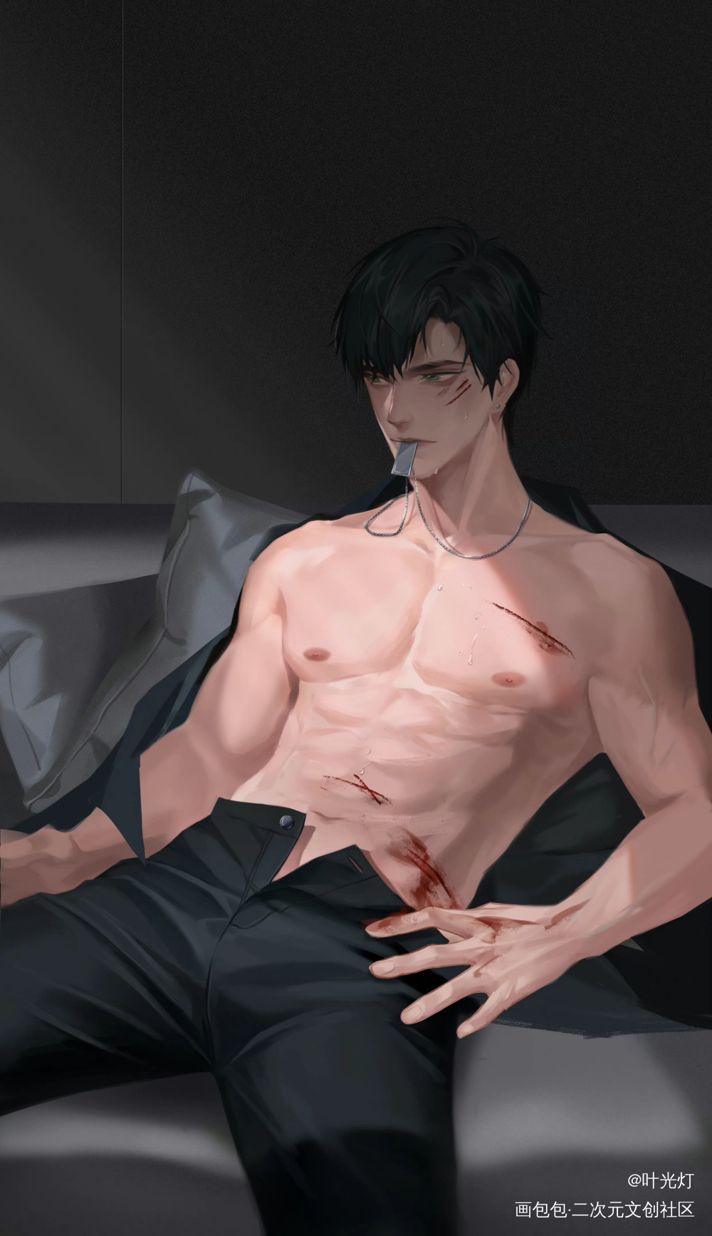 萧逸_光与夜之恋萧逸绘画作品