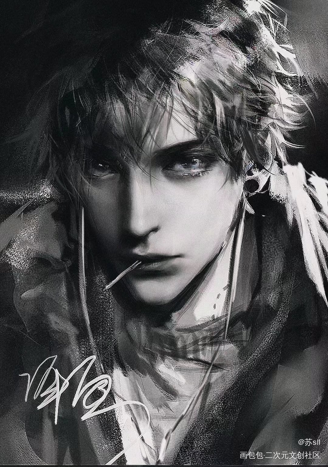 蒋丞！_撒野飞丞蒋丞摸鱼页约稿绘画作品