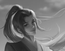 应是天仙狂醉，乱把白云揉碎_绘画作品