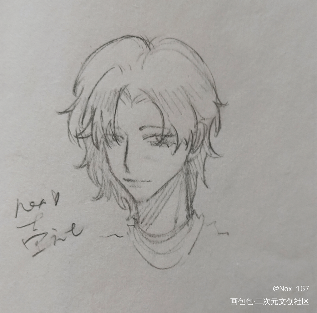 有点掉san_铅笔摸鱼页画画绘画练习摸鱼绘画作品
