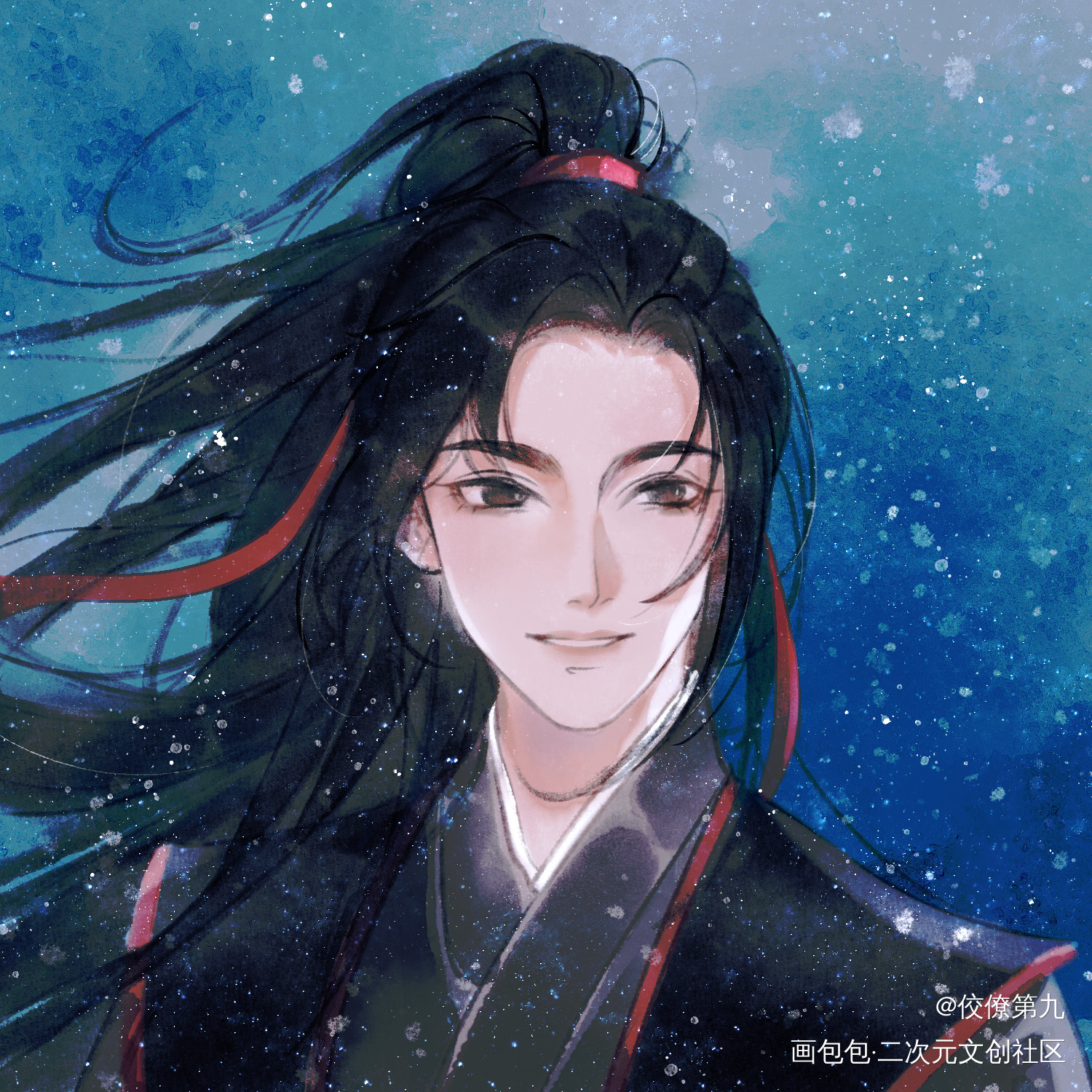 忘羡-魏无羡_魔道祖师忘羡魏无羡古风墨香铜臭绘画作品