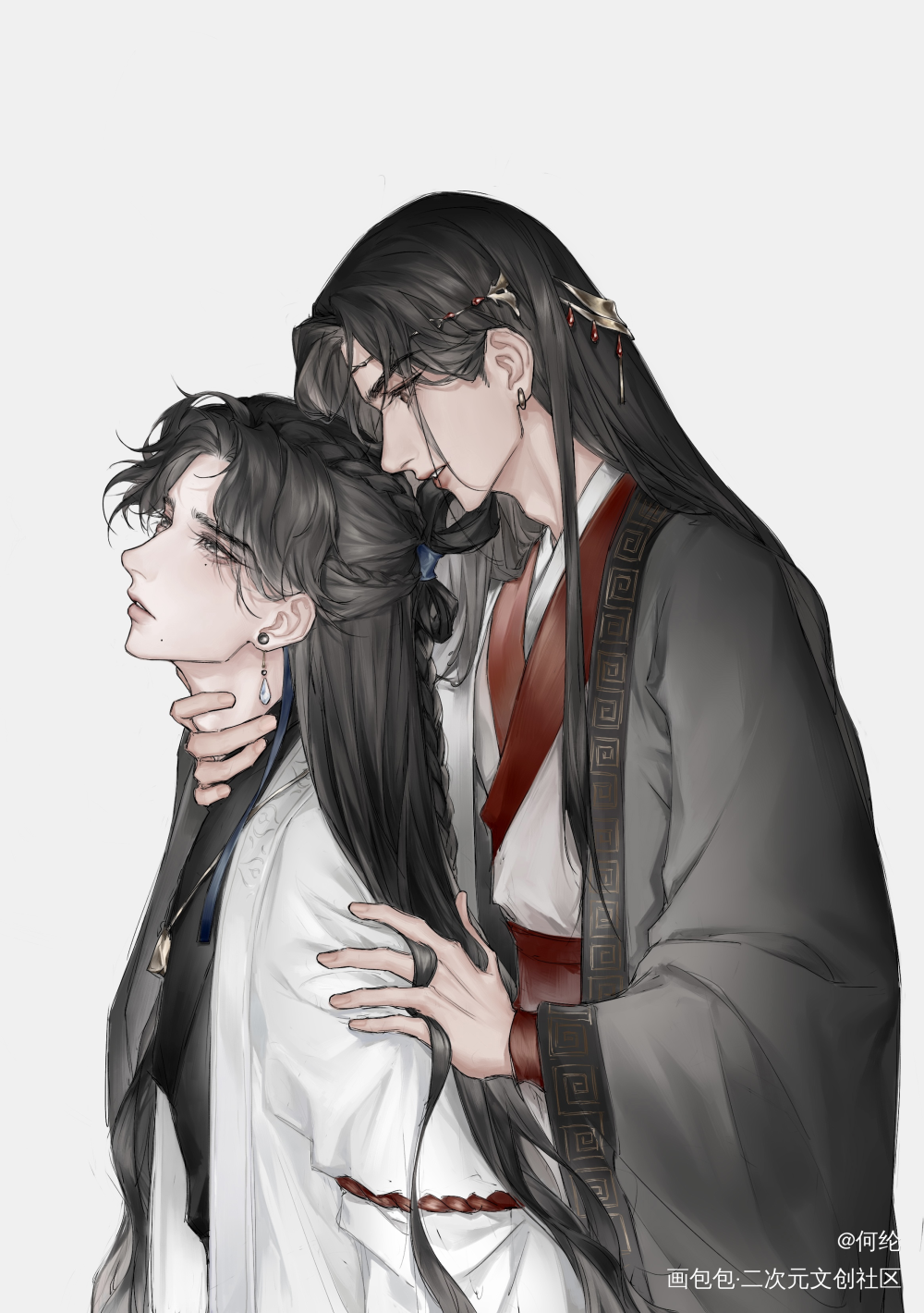 还是oc摸鱼捏_古风oc绘画作品