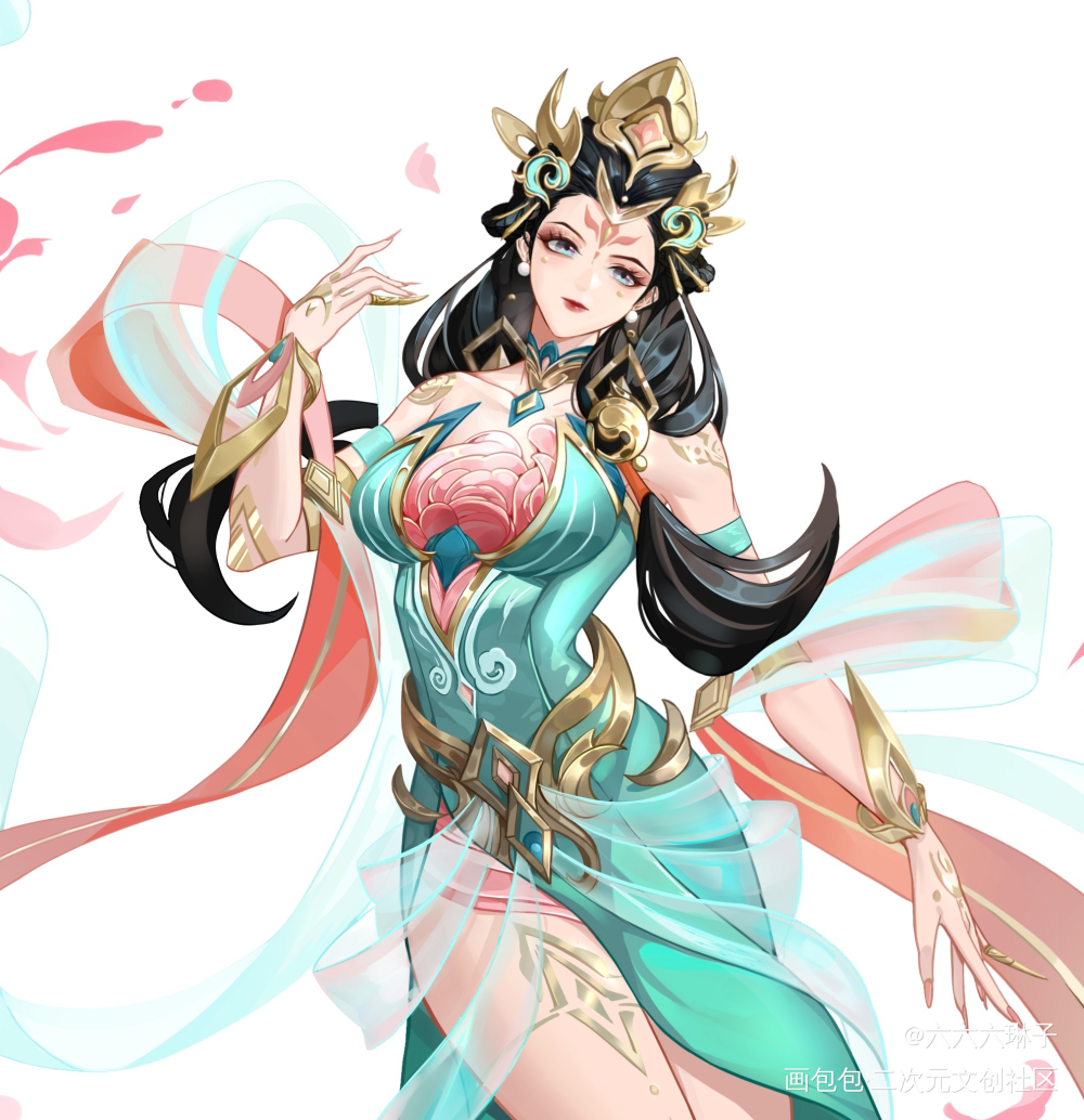 杨玉环_王者荣耀杨玉环绘画作品