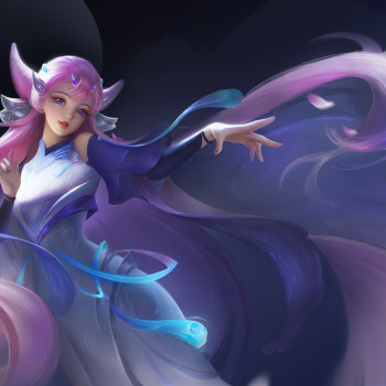 貂蝉猫影幻舞_王者荣耀猫影幻舞貂蝉厚涂半身板绘绘画作品