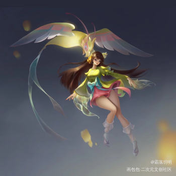 露露_王者荣耀娜可露露厚涂板绘绘画作品