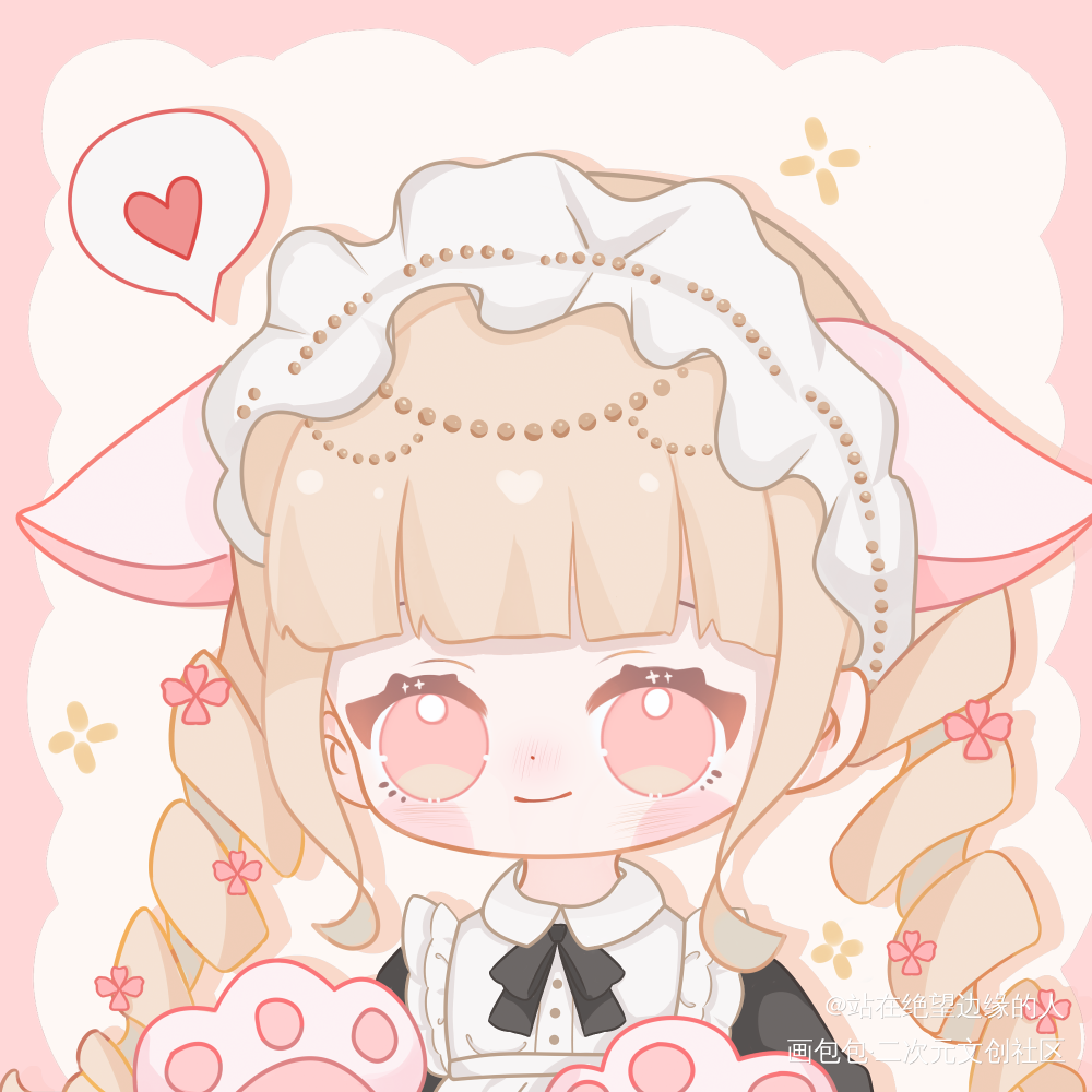 小女仆_剑网3Q版头像摸鱼绘画作品