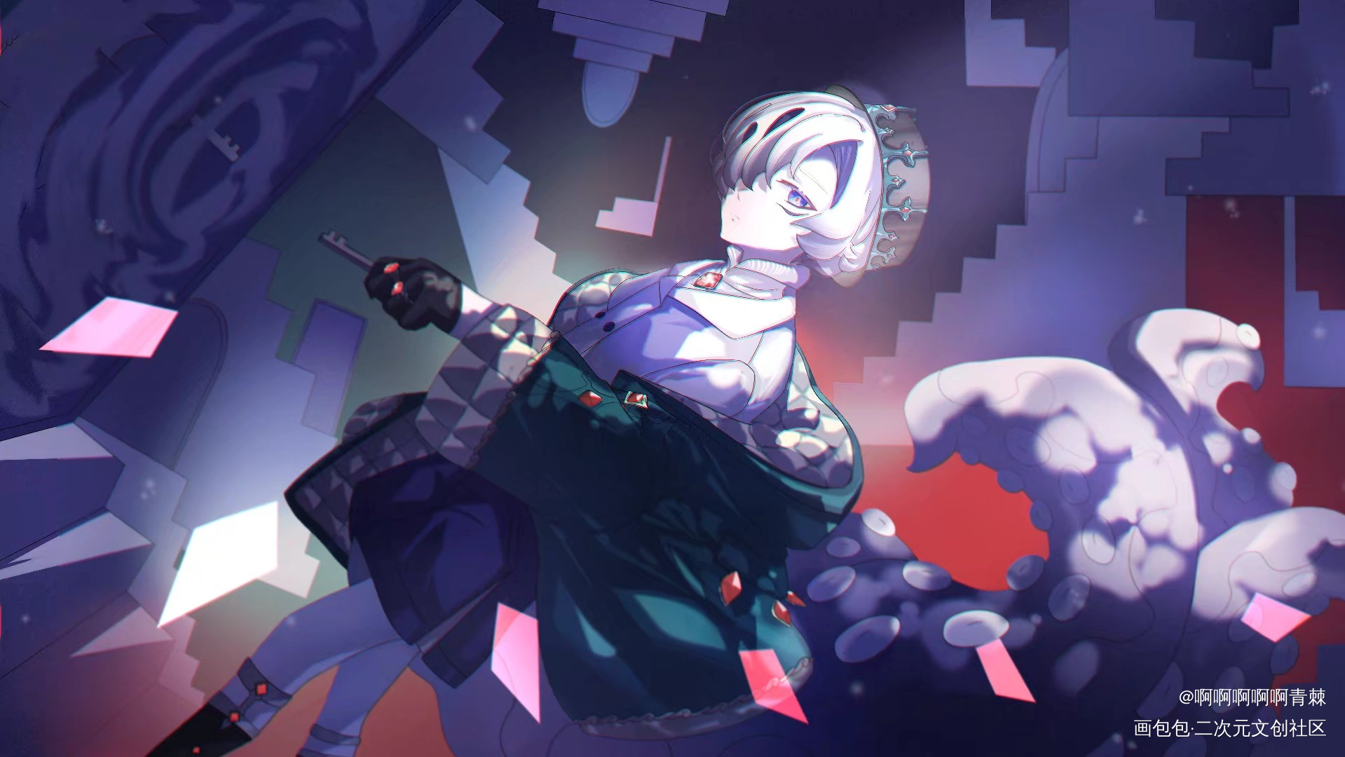 oc_个人设计插画创意原创角色插画二次元板绘绘画作品
