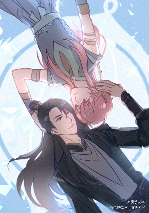 _天宝伏妖录珑俊李景珑孔鸿俊插画同人天宝伏妖录动画绘画作品